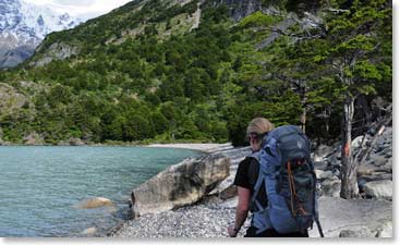 The trails meander along lake shores.