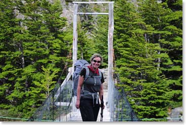 Next day we hit the trail for Pehoe Lake.