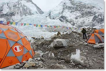 Expedition Hanesbrands Base Camp is becoming a more comfortable and a more functional home by the day.  This will be a long season, but we have a great place to work from.