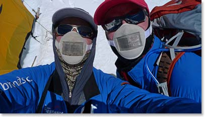 Glacier aliens wearing their face masks.