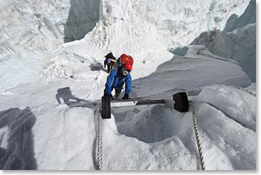 There is no shortage of ladders – and deep holes!