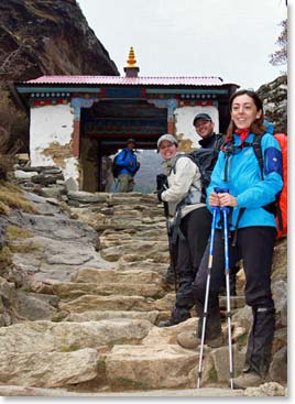 The entrance to Pangboche