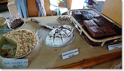 Goodies at the Tengboche Bakery