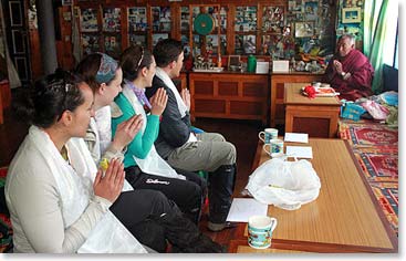 The group with Lama Geshe