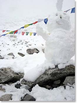 Sometimes you have to find ways to amuse yourself when you live at base camp for too long.