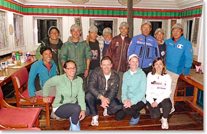 The team and all our staff at the farewell dinner