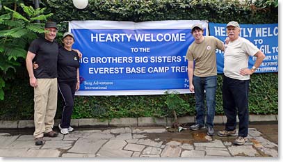 Doug, Andrew and Trevor are also representing BBBS here in Nepal.