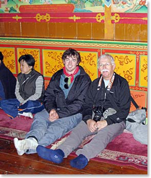 Andrew and Doug inside the monastery