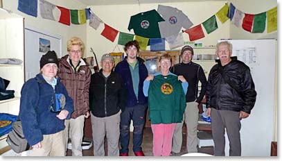 The team visited the Himalayan Rescue Association Clinic and bought some t-shirts.