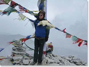 Chris on the summit of Kala Patar.