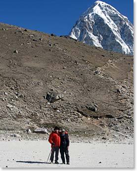 Min and Doug decided to make a full day of their climb up Kala Patar.