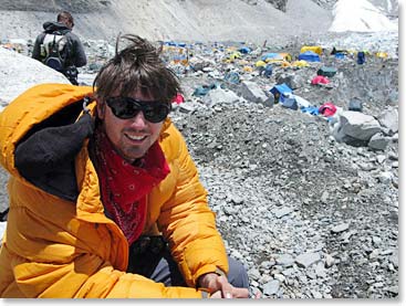 Andrew at Base Camp.