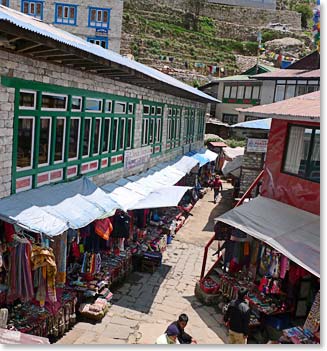The season is here for Namche's Bazaar to begin