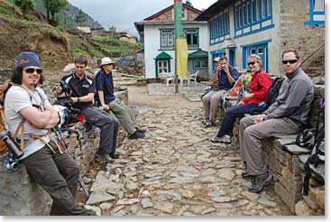 Arriving in Namche