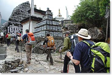 The team is looking strong as we head into Namche.