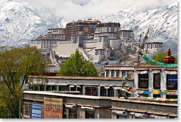 Our first view of Potala Palace