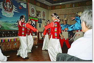 Traditional Tibetan Shol Opera performers