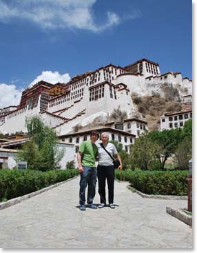 Andrew and Doug at Potala Palace