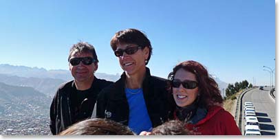 Heiko, Terri, and Sam at the La Paz viewpoint