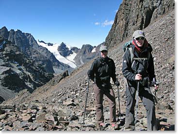 Terri and Sam on the trail