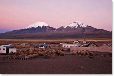 View of Sajama from the village