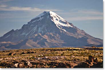 Our goal, Sajama at 6,549m/21,490ft