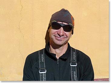 Heiko at the lodge in Sajama