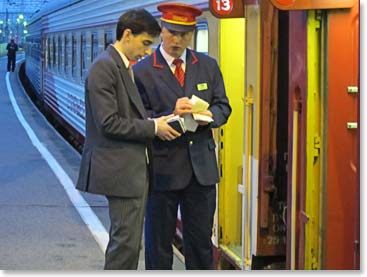 Vage, the concierge from our hotel, assisted us with presenting our documents before we boarded.