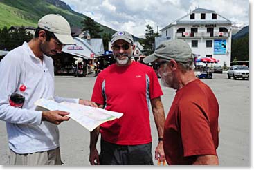 Mo, Bill and Tom were interested in maps of the region.