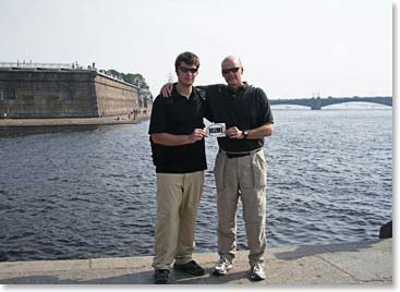 Scott, Jack and “Mimi” at Peter and Paul Fortress