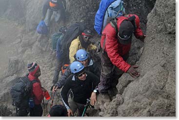 Climbing the Barranco Wall