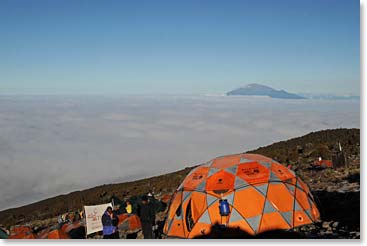 Mount Meru from Karanga Camp