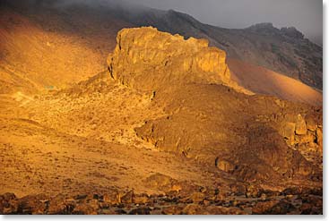 Lava Tower at sunset