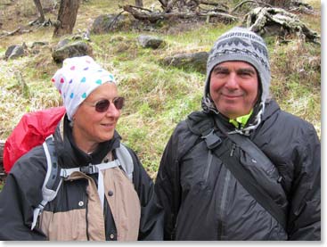 Sharon and George on the trail