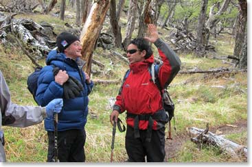 Cesar, our Argentinian guide, was a fantastic local resource.