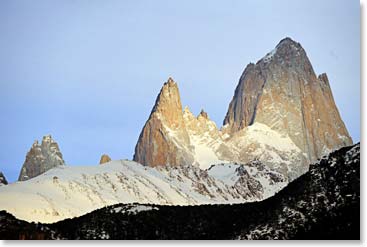 The excellent view of Fitz Roy that we had this morning