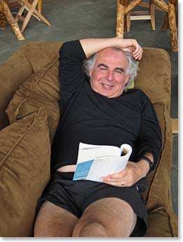 George left at 5:30 AM and was gone for 4 hours shooting in morning light. He relaxed in the midday.