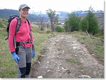 Sue went on an 20 kilometre hike today