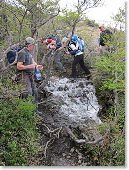 A fun river crossing