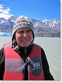 George was rarely outside without his Peruvian hat on this trip