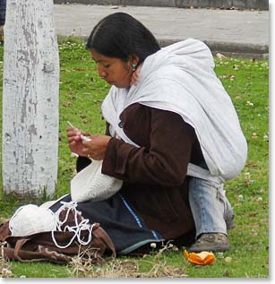 Life is simple, but rich with crafts and beautiful natural fabrics