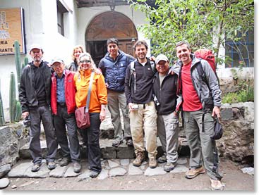 At Guachala, just before David started back to Quito, we got a group photo.