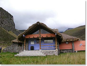 The main lodge at Estrella del Chimborazo
