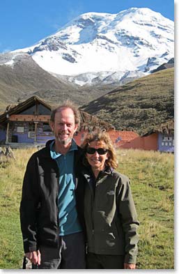 Steve and Lynette farewell to the mountain.