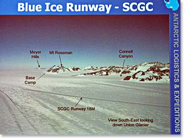 Our Base Camp will be located near Mr. Rossman on the Union Glacier