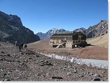 The Plaza Hotel in the middle of a glacial moraine