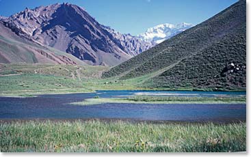 Our first view of Aconcagua; it seems so far away right now.