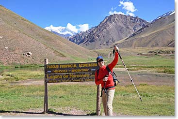 Entering Aconcagua Provincial Park…we are underway!