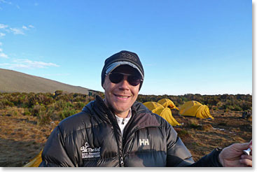 Jussi on Kilimanjaro with Berg Adventures in September 2010