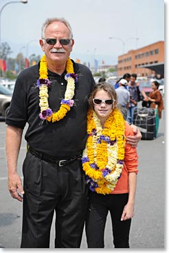 Mathes and her grandpa Woodie